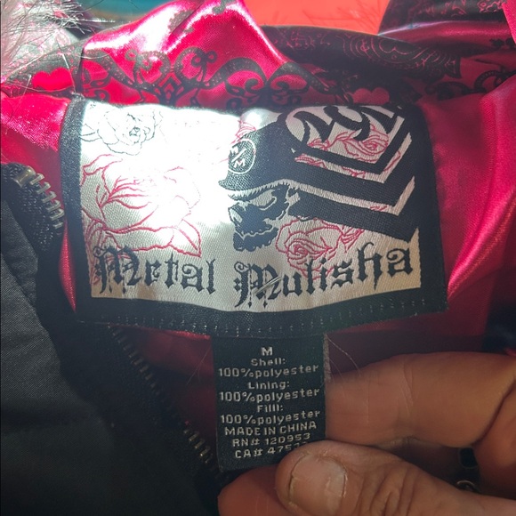 Metal Mulisha fur hoodie jacket black - Picture 12 of 13